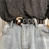 Cinturón Personalizado para Mujer, Cinturón Versátil, Estilo Punk Pantalones de Estudiante, Cinturón de PU, Hip-Hop Retro de Moda, Cinturón Personalizable