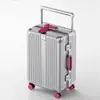 2026 Novo Modelo Mala de Viagem Mala de Mão 20 polegadas Mala da Moda Mala de Couro Mala com Rodinhas Mala Feminina com Cadeado de Senha Pequena Mala de Mão