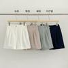 EVERTRUE 2024 verão novo cintura alta coreano perna larga shorts de terno rayon hot pants femininos 38018