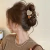 Elegante Pinza para el Cabello Redonda con Perlas para Mujer 2026 Nuevo Modelo Pinza Grande para el Cabello para Moños en la Parte Trasera de la Cabeza Pinza de Tiburón Accesorio para el Cabello