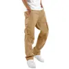 2026 Comércio Exterior Desejo Marca da Moda Europeia e Americana Tendência Moda Bolso Múltiplo Esporte Cordão Cargo Calça de Perna Reta Masculino Peça Única Dropshipping