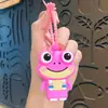 Pingente de chaveiro de sapo fofo balançando e fazendo barulho, brinquedo para alívio do estresse, decoração de bolsa, presente para estudante, brinquedo pequeno