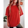 [Camiseta de Algodão Tamanho Europeu] Roupas de Verão para Homens e Mulheres, Camisetas Lisas com Gola Redonda, Produção em Fábrica no Atacado
