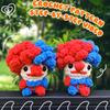 Nuevo Kit de Materiales de Ganchillo de Payaso Rojo y Azul Lindo Más Vendido Amazon Transfronterizo Regalo Hecho a Mano Sincero