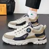 Zapatos casuales para hombre para adolescentes y estudiantes, zapatillas casuales de suela gruesa para aumentar la altura, zapatos Martin deportivos antideslizantes para hombre, zapatillas de moda estilo "dad shoes"