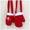 Atacado de Fábrica Luvas de Natal Bolsa Transversal de Grande Capacidade Ano Novo Irmã Bolsa de Luva de Pelúcia de Inverno Transversal Bolsa Fofa
