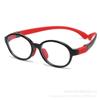Gafas para niños cómodas al por mayor, montura de gafas TR90, patillas de silicona suave, montura completa ovalada, montura de gafas que se puede equipar con miopía