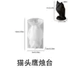 Molde de Silicone para Castiçal de Coruja 3D Base para Velas Aromáticas de Animais DIY Molde de Gesso