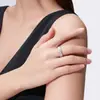 Outono e Inverno Looks Anel de Prata S925 Anel com Banda de Moissanita para Mulheres Joias de Luxo Leve Estilo Fashion Retrô Transfronteiriço