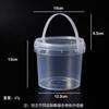 Fabricante Mayorista Enviado 1-5L Bolsa de Grado Alimenticio Cubo de Plástico Transparente Juguete Cubo Sellado Cubo para Hielo Embalaje para Llevar