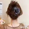 Pinzas para el pelo de felpa de otoño e invierno, nuevo estilo 2026, pinzas de tiburón de alta gama y exquisitas para la parte posterior de la cabeza, accesorios para el cabello de dibujos animados