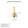 Fornecimento Exclusivo Transfronteiriço de Pingente de Prata Esterlina S925 Pedra de Nascimento de Dezembro, Pingente de Zircônia Colorida Inlaid de Luxo Leve Europeu e Americano, Acessórios Femininos