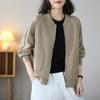 Outwear Sexy para Mulheres no Outono 2024 Novo Solto Casual Versátil Aparência Emagrecedora Tamanho Grande Estilo Coreano Uniforme de Beisebol de Manga Comprida Tendência