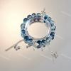 Popular Pulsera Serie Azul con un Fresco Estilo Oceánico, Versátil y Elegante Pulsera Estilo Palacio Cola de Pez Cadena de Cuentas Regalo para Estudiantes