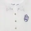 Cárdigan Corto de Punto Holgado con Cuello Redondo, Bordado de Gato Kitty, Calado, Dulce y Sexy, Nuevo para Principios de Primavera, Top de Manga Larga