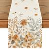 Amazon Venta Caliente Transfronteriza Bandera de Mesa Estampada de Lino Otoño Acción de Gracias Calabaza Decoración del Hogar Venta Directa de Fábrica