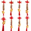 Venda quente 2027 Ano do Carneiro Novo Carneiro Dourado Pingente de Nó Chinês, Moedas dos Cinco Imperadores de Cobre Genuíno, Ornamento de Carro de Moeda de Cobre