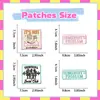 Transfronterizo en stock Mezclilla Bordado Rosa Niña Parche Pegatina Bolsa Chaqueta Vestir coche deportivo Pegatina de Tela para Planchar Zhang Zi