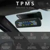 Sistema de Monitoreo de Presión de Neumáticos Inalámbrico Solar Externo para Coche con Voz Real Incorporada de Alta Precisión para Coche T12