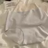 Panty de una pieza dulce de seda helada de verano 10A antibacteriano sin costuras, ropa interior cómoda y transpirable para mujer con refuerzo de algodón puro