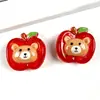 Lindo Parche de Frutas y Animales de Hielo Transparente Patchwork Uva Durazno Accesorios de Pegatinas de Resina para Charms de Zapatos Crocs DIY