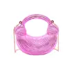 Venta al por mayor transfronteriza de bolsos cruzados casuales de acrílico de nicho, bolsos de mano y bolsos en forma de media luna