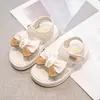 Sandálias Femininas 2026 Verão Novo Estilo Solado Macio Versátil Estilo Coreano Laço Moda Estilo Fada Sandálias Romanas de Praia
