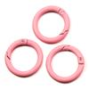15 colores suministro directo de fábrica hebilla de resorte redonda de color metal para manualidades conector de cadena para perro joyería