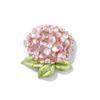 Broche de Flor de Hortensia Artística de Alta Gama para Mujer Estilo Japonés y Coreano Lindo Temperamento Ramillete Moda Personalidad Pin para Abrigo Accesorios Combinables