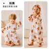 Ropa de dormir para bebé para primavera y otoño, Saco de dormir para bebé, Manta anti-patadas, Nuevo vestido de dormir de algodón puro de una sola capa para primavera y verano, Ropa para casa