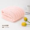 Casa vertical listra toalha macia absorvente face toalha coral veludo coberto coral veludo casal toalha presente atacado