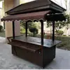 Carrito de Snacks Estilo Antiguo, Carrito de Puesto de Yakitori Estilo Japonés, Triciclo, Carrito de Puesto Móvil de Madera Maciza, Carrito de Desfile para Mercado Nocturno, Carrito Expendedor