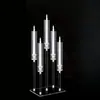 Nuevos Accesorios para Bodas Portavelas Cuadrado de Acrílico Transparente Camino de Cristal Accesorios de Decoración para Bodas