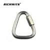 Acero Inoxidable 304 Hebilla Conector Curva Triangular Candado Meilong Mosquetón Anillo de Conexión para Escalada Gancho Triangular