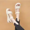 Sandalias Deportivas Planas para Mujer 2026 Verano Nuevas Antideslizantes Suela Suave Estudiante Punta Abierta Estilo Universitario Velcro Zapatos de Playa