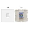 Accesorios de enchufe de interruptor de pared tipo 86 transfronterizos, marco de vidrio blanco y 52 módulos funcionales se pueden combinar libremente