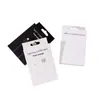 Caja de Empaque para Cable de Datos de Stock, Diseño Neutro, Adecuada para Cables de Datos de Carga Rápida Tipo-C Dual/Pd, Caja de Cartón Blanca con Gancho