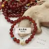 Pulsera de ágata roja pulsera de ágata estilo étnico cuentas para jugar joyería femenina diseño original directo de fábrica al por mayor