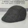 Boina de Lana Nueva Otoño/Invierno 2025 para Hombres, de Mediana Edad y Mayores, Gorra Tibia y Engrosada de Pico de Pato, Venta al por Mayor desde Fabricante