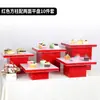 Suporte de Lanches para Chá Acrílico Buffet Refeição Fria Banquete Suporte para Doces Prato de Frutas Banquete de Casamento Conferência de Imprensa Mesa de Sobremesa para Chá