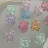 Nuevo Macarrón Color Mixto Puff Corazón 18mm DIY Diseño Hecho a Mano Accesorios Material de Accesorios Funda para Teléfono Móvil Artículo