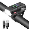 Farol de Bicicleta 2*t6 Transfronteiriço Carregamento USB Liga de Alumínio Iluminação para Pedalar à Noite com Display Eletrônico Conjunto de Ciclismo ao Ar Livre