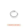 Anillo para la oreja de acero de titanio médico, pendiente para la oreja, pendientes para agujeros de oreja de mujer, pendientes de aleación de titanio, pendientes de tachuela para el cartílago de la oreja, pendientes de hebilla para la oreja de hombre
