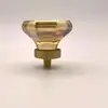 Puxador de Móveis Alto Padrão Luxo Estilo Europeu Cristal Octogonal Furo Único Puxador de Gaveta Mesa de Cabeceira Armário Puxador de Armário de Sapatos