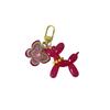 Llavero de Perro para Bolso Colgante de Mochila Hebilla de Auriculares con Cabeza de Especias Barbie VIP Ball Mariposa Azul Fresco Colgante GJ022
