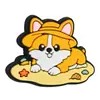 Lindo Corgi Parche de Goma Suave de Dibujos Animados con Cuentas Bolígrafo de Color Múltiple Bolígrafo de Cuentas Hecho a Mano DIY Papelería para Estudiantes Venta al por Mayor