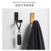 Gancho dobrável de liga de alumínio, pasta sem pregos, gancho para toalha de banheiro, porta de casa, gancho invisível para pendurar roupas