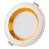 Barra Downlight Led Empotrado 7.5 Apertura 5W Atenuación Tricolor Techo Doméstico Luz de Techo Foco Luz Cobre Luz Agujero