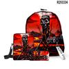 2025 Transfronteiriço Boneco de Pau de Madeira Shan Hai Jing Tungtungtung Mochila Escolar Bolsa de Ombro Estojo de Lápis Conjunto de Três Peças