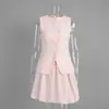 Conjunto de Chaleco y Falda Transfronterizo Estilo Europeo y Americano Verano 2026 Dulce y Elegante Conjunto de Chaleco y Falda Corta Floral